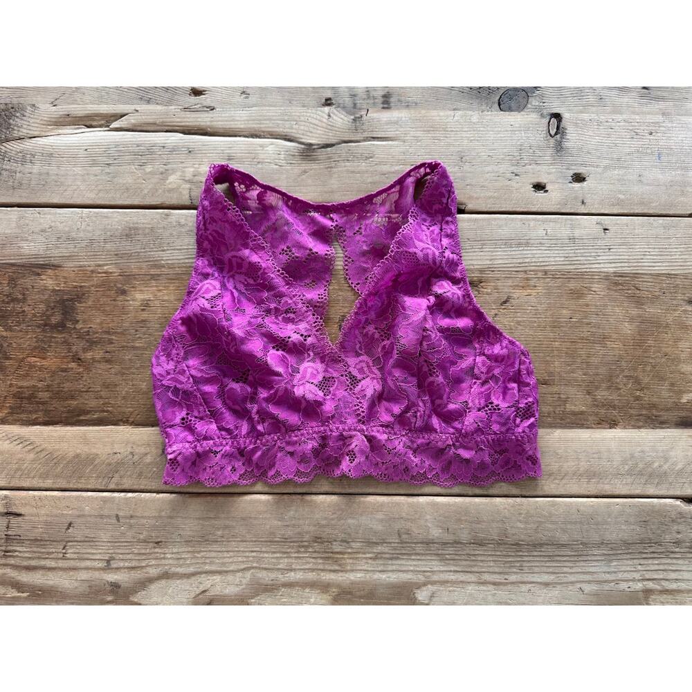 SOMA Orchid Daze MEDIUM Embraceable Signature Bralette in Lace Bra